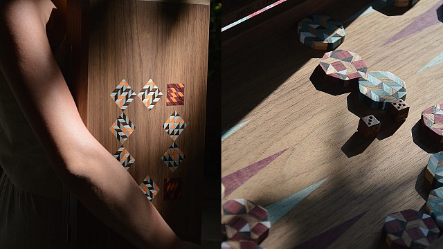 Nada Debs and TRAME use generative design for Interplay Backgammon Board