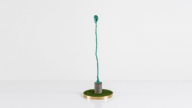 Bronze Ear Sculpture #2 (Stone base)