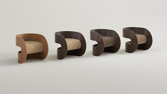 Pietro Franceschini moulds rattan into the fluid and minimalist forms of Rotella