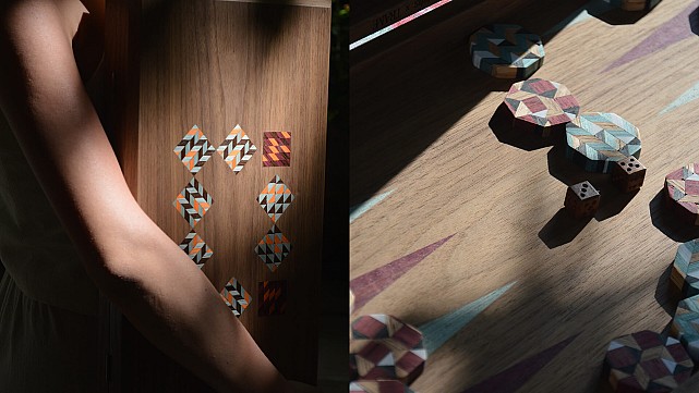 Nada Debs and TRAME use generative design for Interplay Backgammon Board