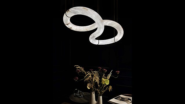 Infinity Alabaster Chandelier