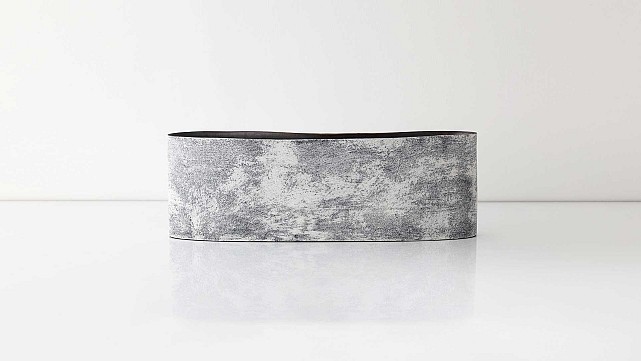 Brushy Glaze Long Vessel