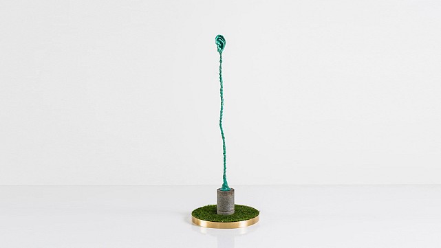 Bronze Ear Sculpture #2 (Stone base)