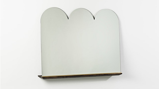 Shaped Propped Mirror Vanity