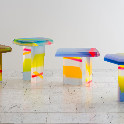 'Flare' is a Lucite capsule collection by Draga & Aurel that explores the power of refraction