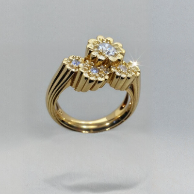 Michael Young's expressive Sakura Ring is inspired by Japanese cherry blossoms