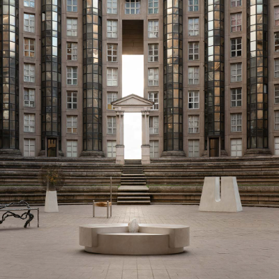 A decade of Galerie Philia's designs in dialogue with brutalism at Noisy-le-Grand