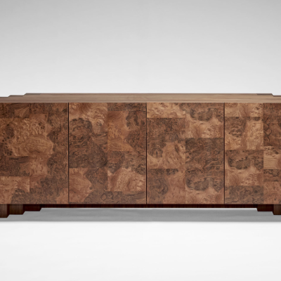 The Fira Sideboard by Tim Vranken is a gradual offsetting of wooden elements