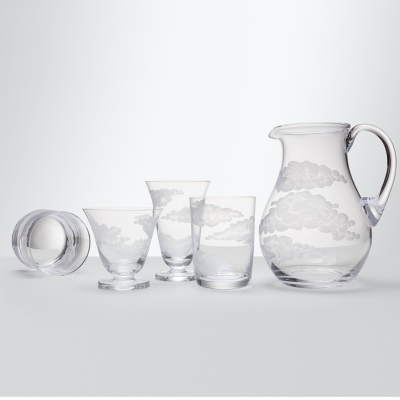 Jonathan Hansen&rsquo;s new glassware collection is reflective of a clear blue sky