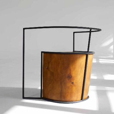 Nissa Kinzhalina&rsquo;s Stubby Chair displayed at Dubai Design Week 2021