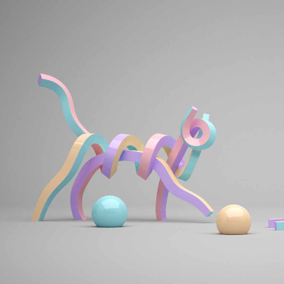 Lee Sangsoo crafts animal sculptures by twining coloured metal strips