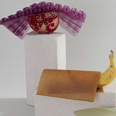 Peelsphere recycles fruit waste into leather-alternative biomaterial