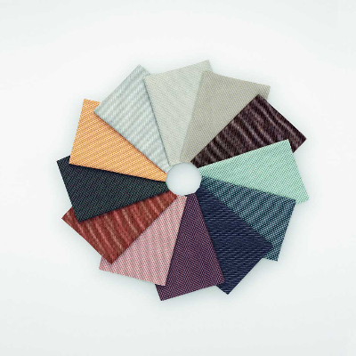 Patricia Urquiola's latest fabric for Kvadrat adopts a chameleon effect