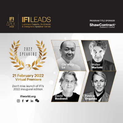 Patricia Urquiola, David Rockwell to headline IFI LEADS 2022
