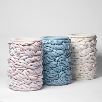 Steven Edwards exhibits a series of candy-like ceramic pieces in &lsquo;Infinite Folds&rsquo;