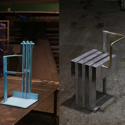 Malcolm Majer adds new pieces to his playful chair abstractions