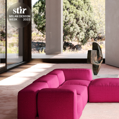 Tacchini announces revised edition of Le Mura sofa by Mario Bellini