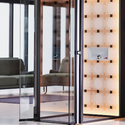 Alexander Lervik and Evelina Kroon develop retrofuturistic DesignWalls for Aritco