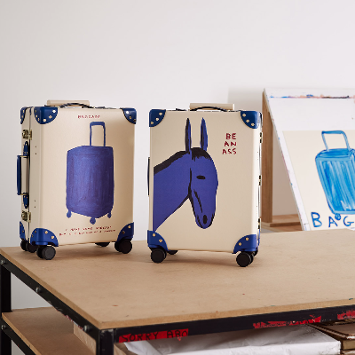 David Shrigley brightens up Globe-Trotter suitcases with humorous illustrations
