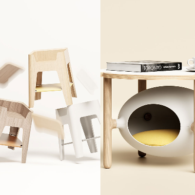 Latest from Teixeira Design Studio: <br>cat-friendly tables to stackable seatings