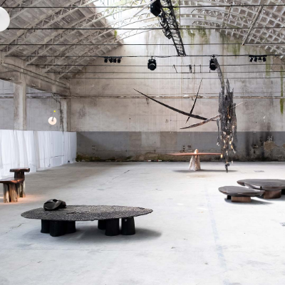 Maison Armand Jonckers mixes bronze and clay to build primitive furniture