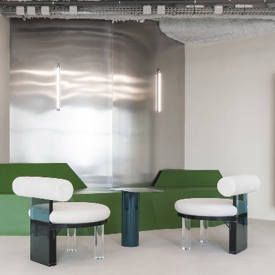 Cobra Studios channels neo-futuristic furniture design for a Brussels office
