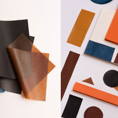 This vegan leather by Uncaged Innovations mimics the conventional material