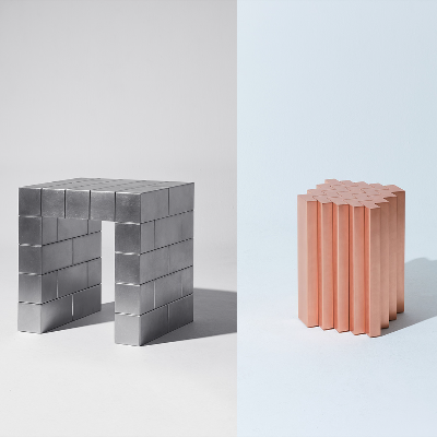 Metallic lustre and a familiar simplicity define Jeongseob Kim&rsquo;s furniture designs