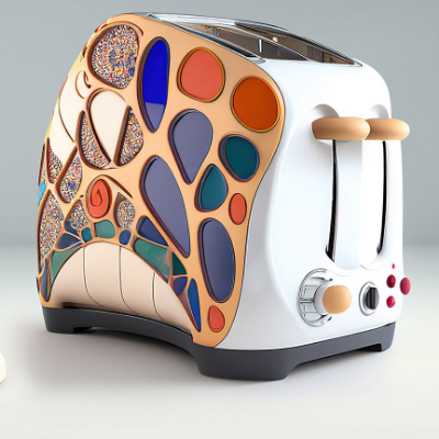 Marcus Byrne imagines Gaudi-inspired home appliances with Midjourney