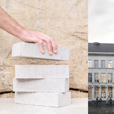 A low carbon brick made out of city waste moulds Design Museum Gent&rsquo;s new facade