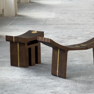 Abreham Brioschi traces his Ethiopian roots through futuristic furniture ensemble