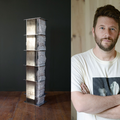 The 'Future Fossils' collection by Simon Johns conveys designs inspired by geology