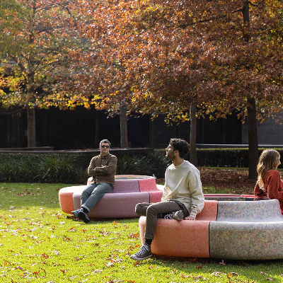 ENESS's public installation is 'A Solar-Powered Bench That Spins Ever So Slowly'