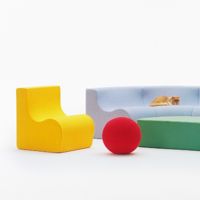 'FAMILY' by nara is an art furniture collection that invites users to collaborate and create