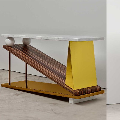 Troy Smith contrives eclectic furniture designs that joyously blend function with art