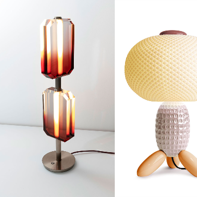 Ten table lamps that shine a light on form, materiality and technique in lighting design