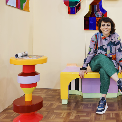 Consorting an artistic exchange with Mana Sazegara&rsquo;s vivid graphics and totems