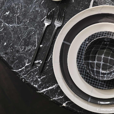 Kelly Wearstler's new tableware collections with Serax give luxury a playful, graphic twist