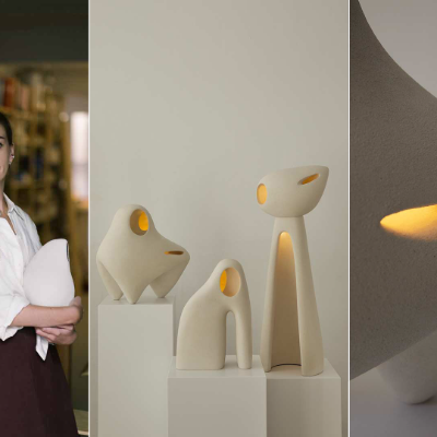 The &lsquo;Nomad II&rsquo; collection is defined by playful, zoomorphic light sculptures in clay