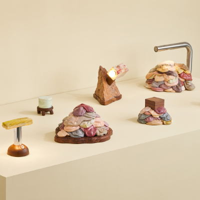 'Strange Friends': A vitrine of eight distinct table-top items that complement each other