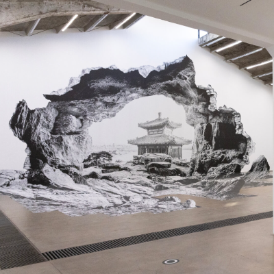 Constructing illusions with Kaleidoscope by French artist JR at Galleria Continua, Beijing