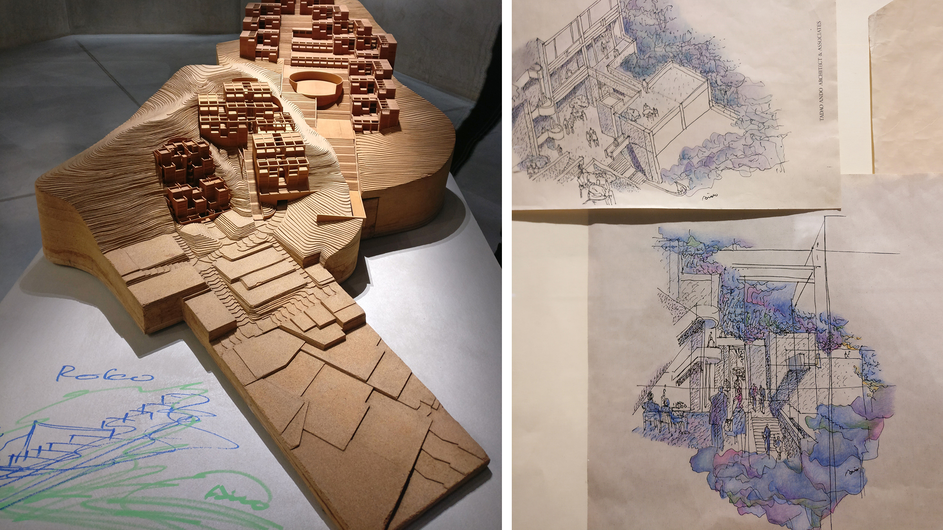 The Challenge is a narrative of Tadao Ando&rsquo;s career, exhibited at Armani/Silos