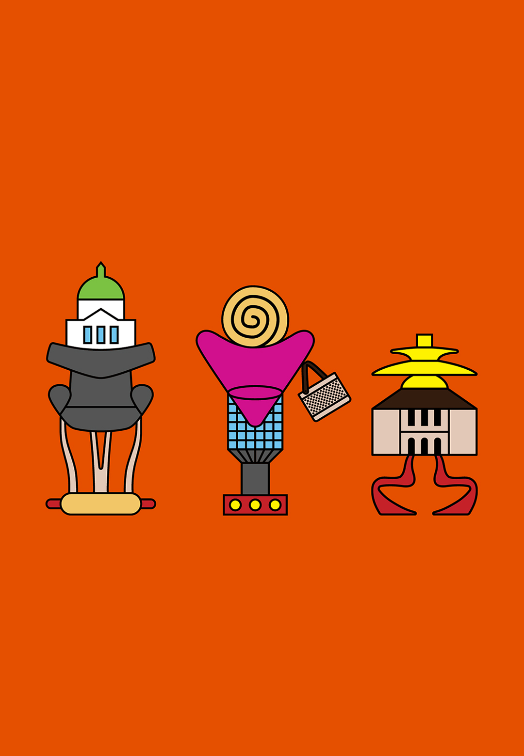 Luca Nichetto&rsquo;s character trio for 3daysofdesign references Danish icons