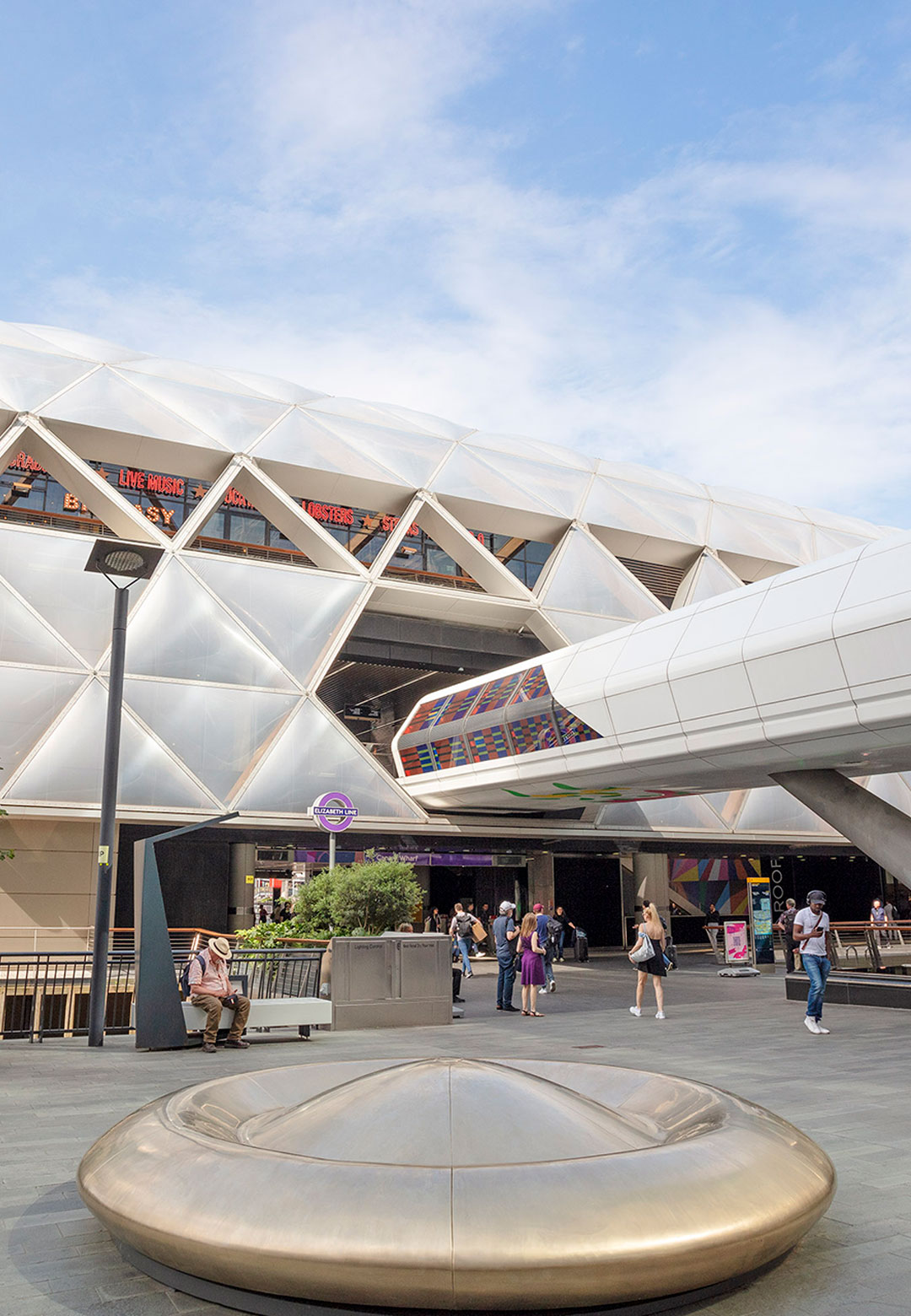 Peter Newman&rsquo;s saucer-shaped Skystation seat doubles up as an interactive outdoor sculpture