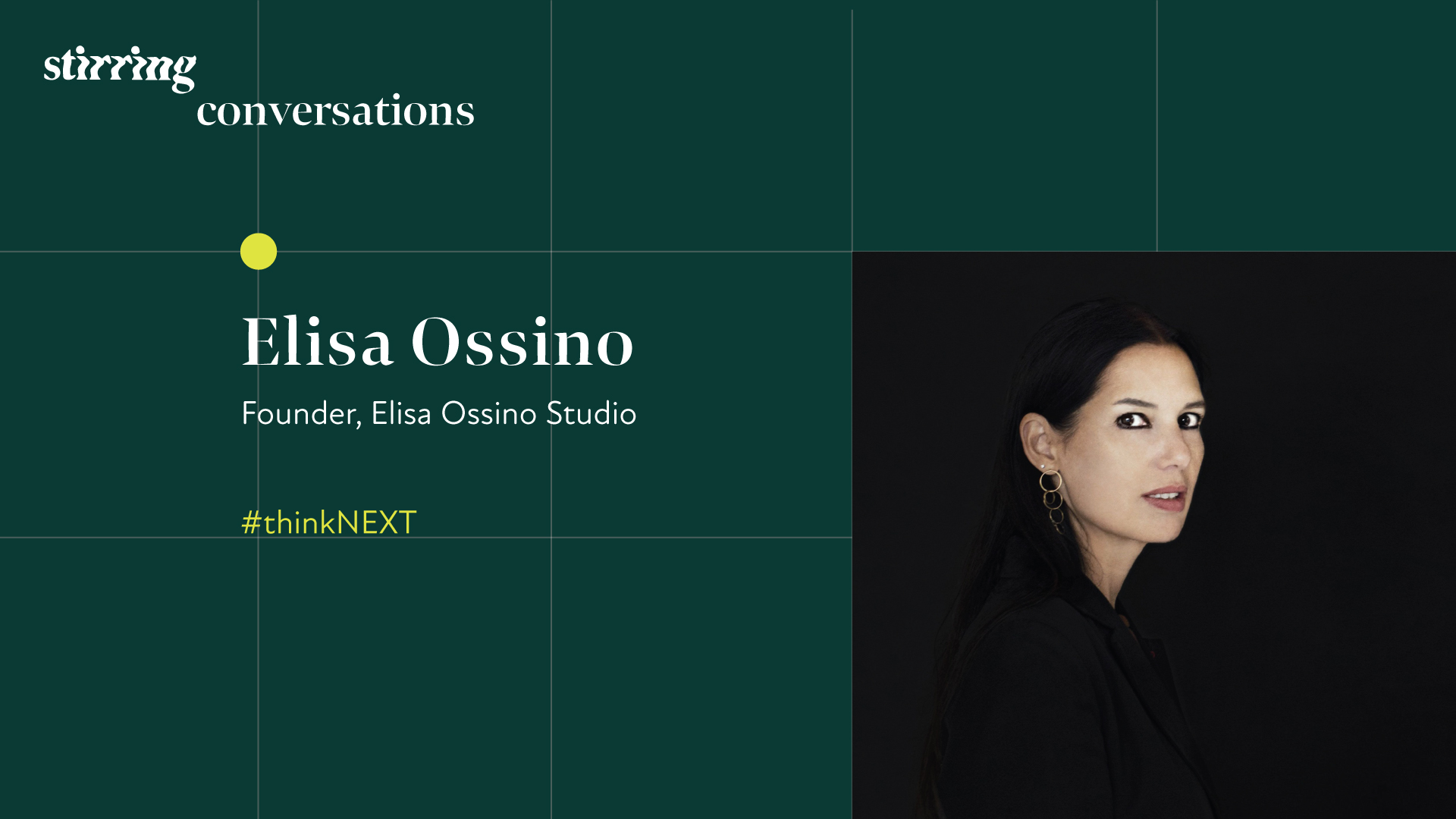 STIRring Conversations: Escaping reality with Elisa Ossino