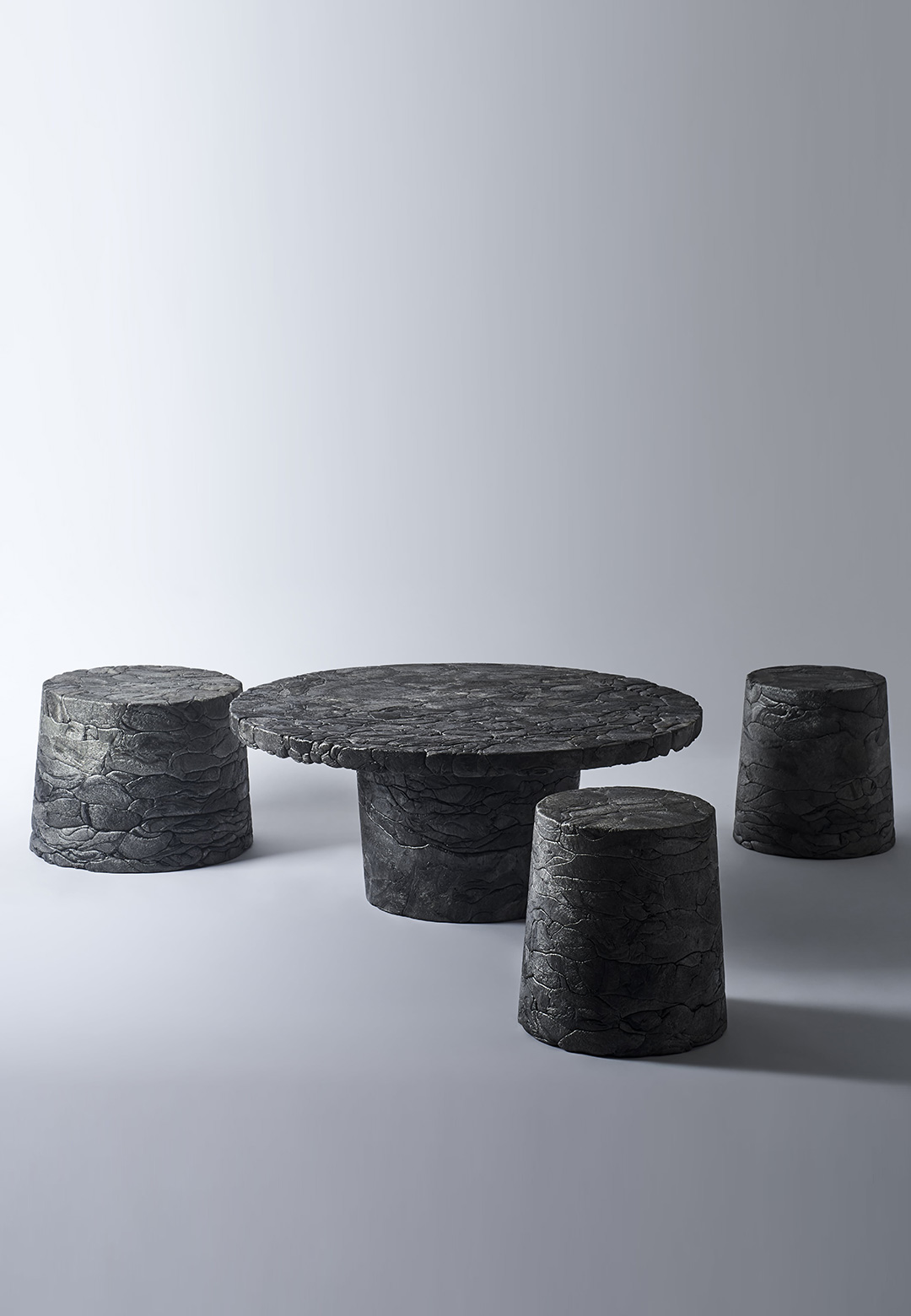 The &lsquo;Refoam&rsquo; series by we+ features furniture crafted with recycled Styrofoam