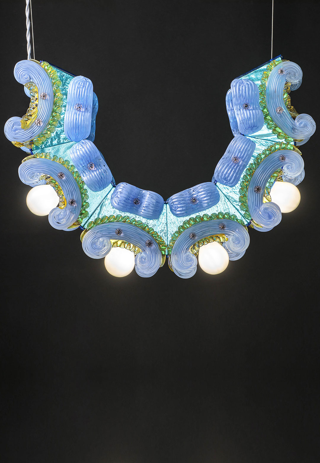 Lucia Massari freezes food &lsquo;Toppings&rsquo; in glass lamps