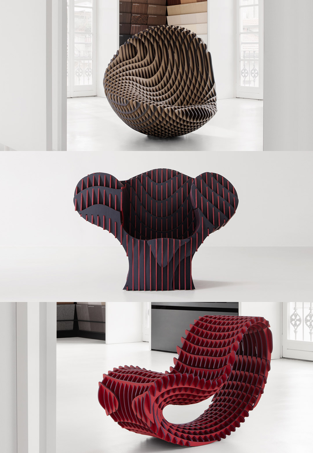 Ron Arad renders his iconic chairs in wood for ALPI&rsquo;s &lsquo;If I were a Carpenter&rsquo; exhibition