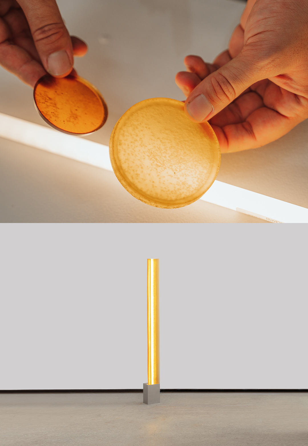 Est&uacute;dio Rain&rsquo;s &lsquo;Ricino&rsquo; utilises resin to build lamps that evoke celestial traits