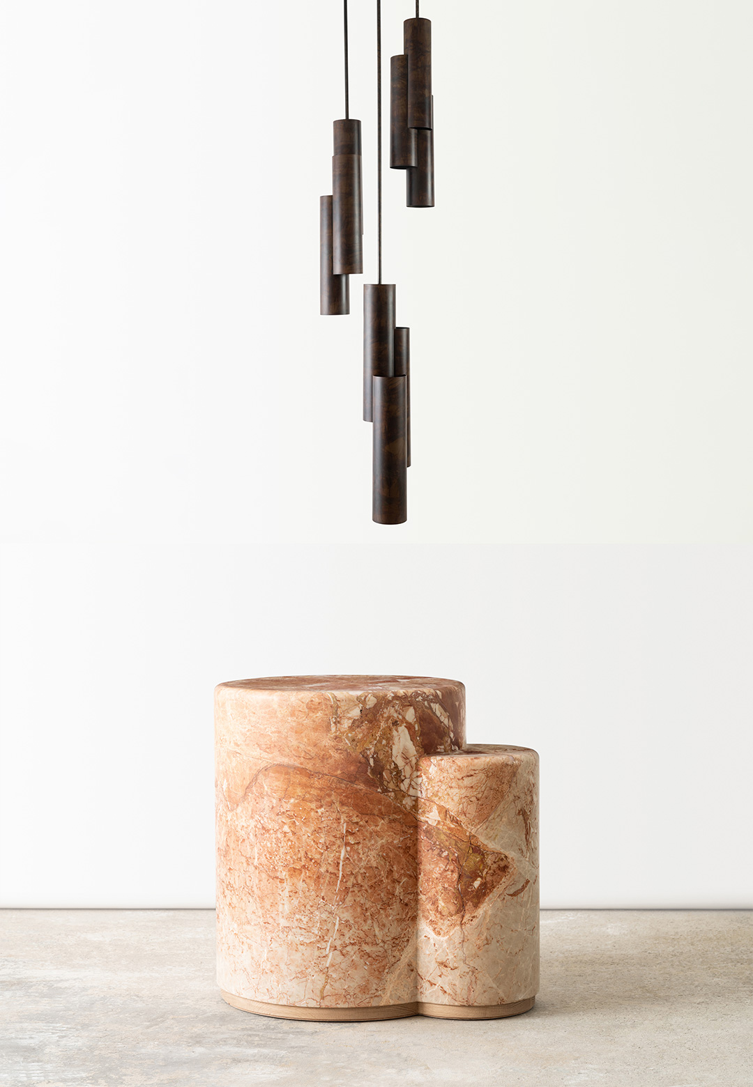 Motifs of intersecting columnar forms yield Swell Studio&rsquo;s Onna collection